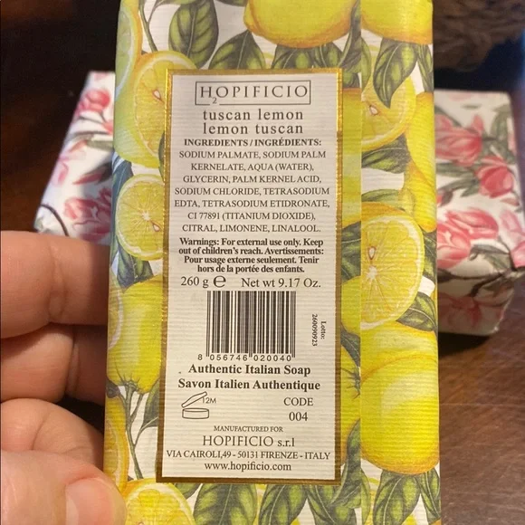 Yellow and Pink Hand Soap Set w/ Citrus and Floral Scents - Picture 4 of 4